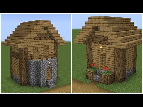 How to build a Minecraft Village Small House 5 & 6 (1.14 plains)