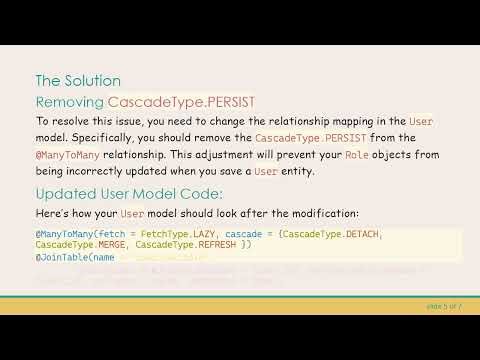 Solving the Many-to-Many Relationship Issue in Spring Boot with MySQL