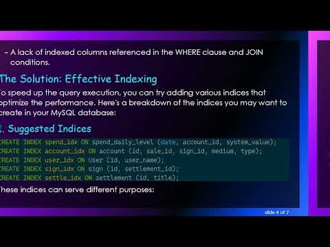 Speed Up Slow MySQL Queries with Effective Indexing