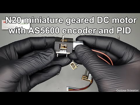 N20 miniature DC geared motor with AS5600 encoder and PID