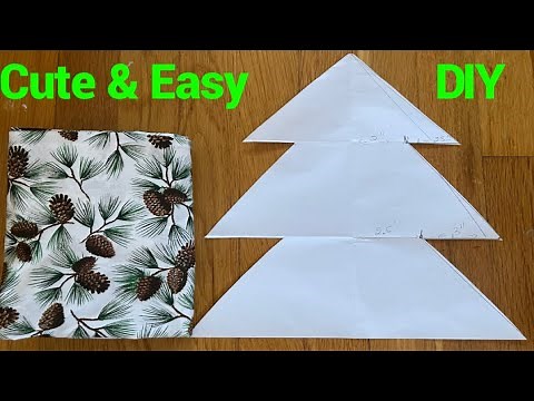 How To Make 3D Fabric Christmas Tree/DIYEasy Sewing Tutorial For Beginners/ youtube.com/@TheTwinsDay
