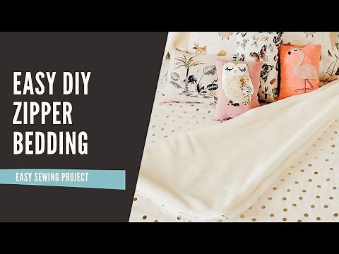 Easy DIY Zipper Bedding Tutorial