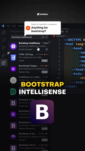 Best VS Code Extensions for Bootstrap Coding | Bootstrap Intellisense