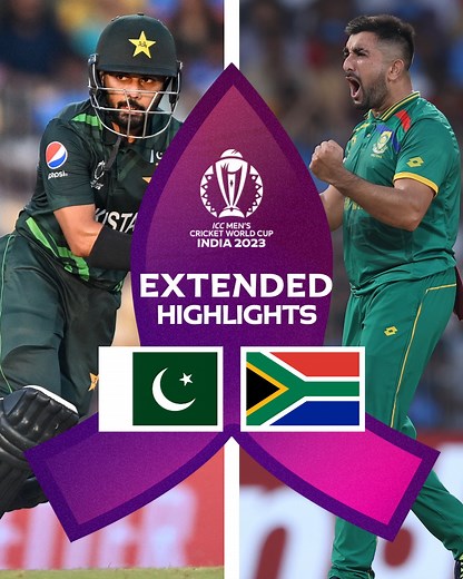 It went right down to the wire but South Africa managed to edge Pakistan in a thrilling finish 🔥 Extended highlights 📹 #CWC23 #PAKvSA | ICC - International Cricket Council
