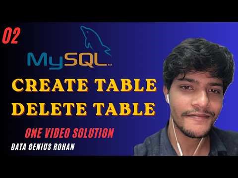 How to Create / Delete Table in MySQL ! Very Easy Tutorial