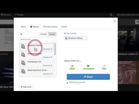 Sharing a VoiceThread