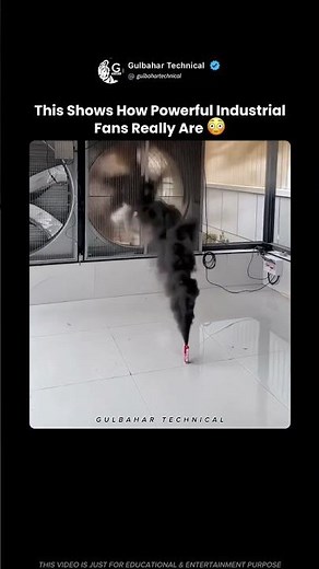 Industrial Fan Creates a Perfect Tornado 🌪️😳