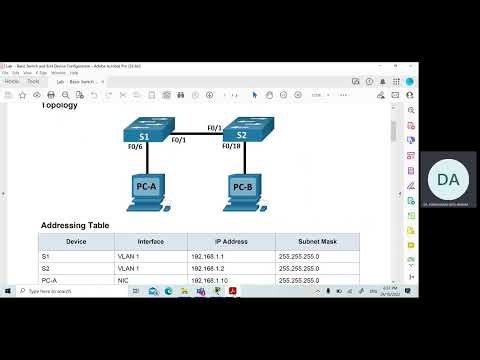 Lab 3 (Part 1a): Basic Switch and End Device Configuration