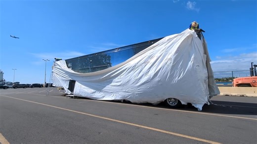 The Wall That Heals has made it safely into O'Ahu. The Vietnam Veterans Memorial Fund team made it down to Pier 2 to finish some last-minute work and unwrap the entire trailer. The Wall That Heals will be on display January 14-19 on the University of Hawaii's West O'Ahu campus. https://www.thewallthathealsoahu2026.org/ Music by Bensound.com/free-music-for-videos License code: RQKC0U3XJGFZ3N2W Artist: : Lunar Years | Vietnam Veterans Memorial Fund