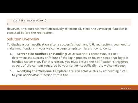Sending Javascript Push Notifications AFTER Form POST in Django