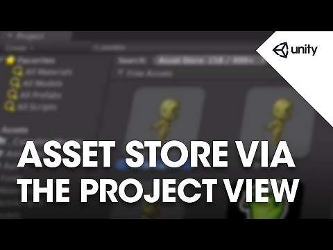 How to access the Asset Store from the Project - Unity Tips