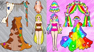 31K views · 536 reactions | DIY Paper Crafts | Costumes Rich Bride VS Poor Bride + More Nursery Dress Up | WOA Paper Craft | WOA Bricks Technic | Facebook