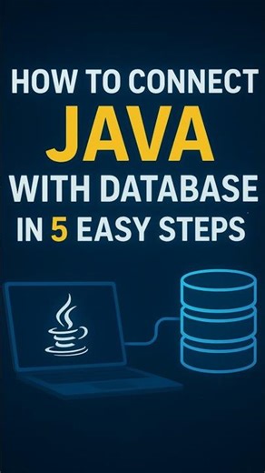 JDBC Connection in Java in 5 Simple Steps 🚀 | Java Tutorial