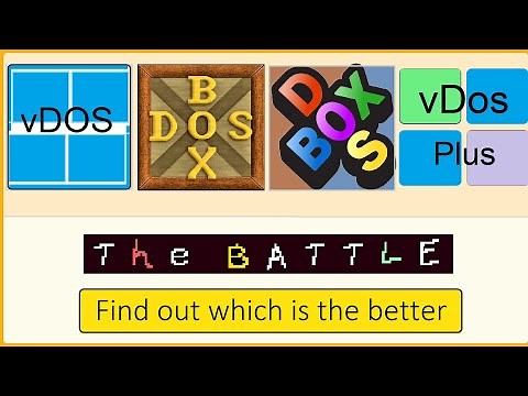 DOSBox vs DOSBox-x vs vDos vs vDosPlus