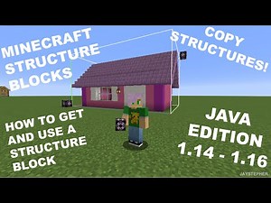Rough Tutorial On Minecraft Structure Blocks 1.14.3 Java Edition