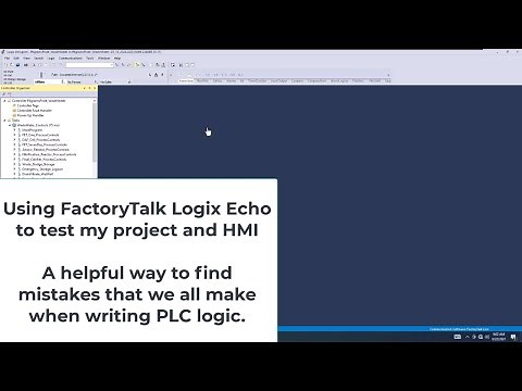 Using FactoryTalk Logix Echo to test my project and HMI