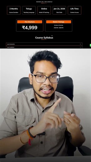 Basic to Advanced Java Programming in Telugu