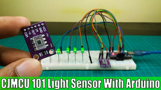 CJMCU 101 OPT101 Analog light sensor with Arduino - SriTu Hobby