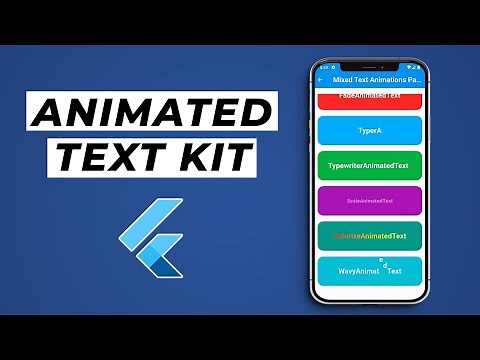 Animated Text Kit in Flutter | Easily animate your text widget in Flutter
