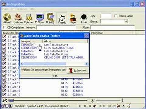 MP3-Dateien mit Audiograbber