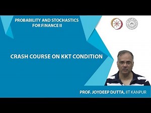Crash course on KKT Condition