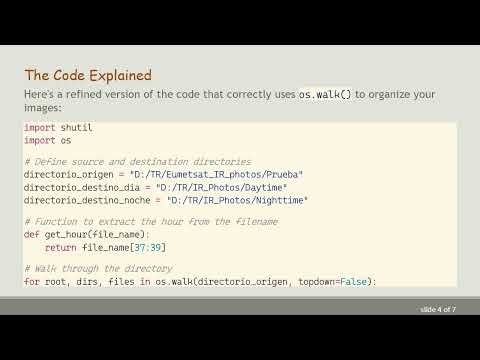 How to Use os.walk() to Organize Images by Time of Day in Python