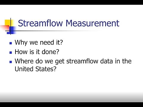 Streamflow Measurement
