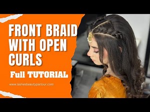 Front Braid with Open Curls 💖 | Easy & Elegant Hair Tutorial