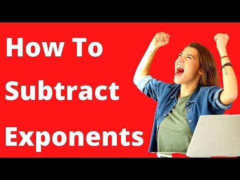 Learn how to subtract same bases with different exponents