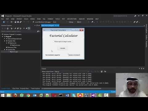 Creating Simple GUI C++ program MS Visual Studio
