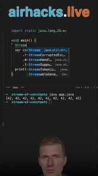 A Shorter Way To Create a List of Integers #java #shorts #coding #airhacks