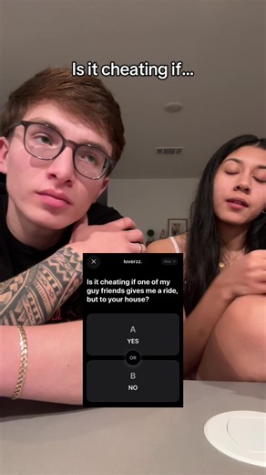 He thought he ate on that last one 🙄 always turning the question on me 😐 #couple #foryoupage #couplequestions #couplechallenge #funny