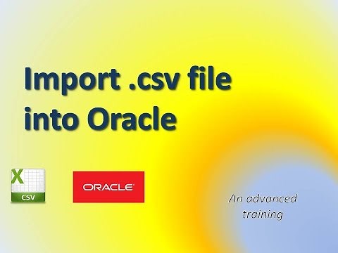 CSV file import into Oracle