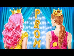 Rich Popular VS Poor Unpopular at Prom || How to Become a College Queen