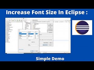 How to Change Font Size in Eclipse || Increase or Decrease Font Size in Eclipse.