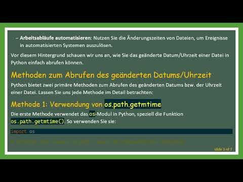 How to get the changed date/time of a file in Python