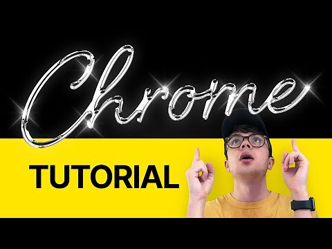 Photoshop Tutorial: Shiny Chrome Text!