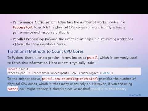 How to Determine the Number of CPU Cores Using pathos