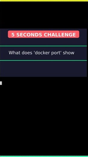 📦 Docker port command