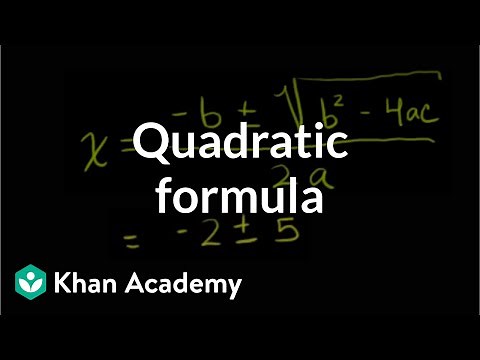How to use the quadratic formula | Polynomial and rational functions | Algebra II | Khan Academy