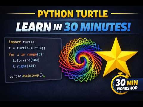 Python Turtle Graphics for Beginners | Draw Incredible Patterns in 30 Minutes