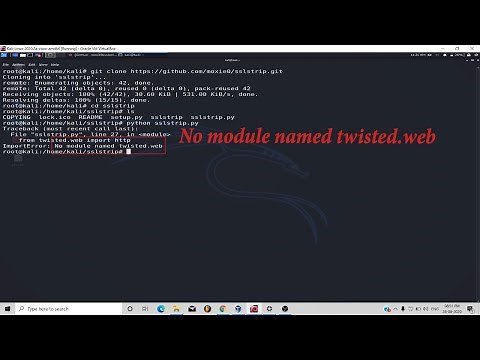 Sslstrip Install In Kali Linux | ImportError: No module named twisted.web | No module named OpenSSL