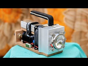 How To Make 100W LED Flashlight - DIY: Super Bright Light