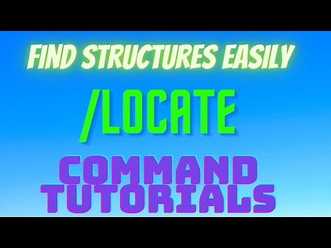 How to use the /locate command to find Minecraft structures (Including Strongholds)!