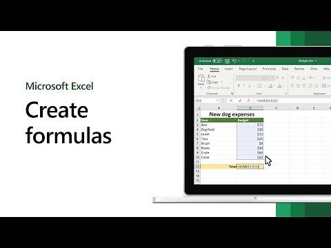 How to create formulas in Microsoft Excel