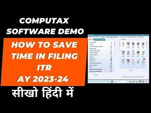 Computax Sotware Demo I How to Save Time in ITR Filing AY 2023-24 I CA Satbir Singh