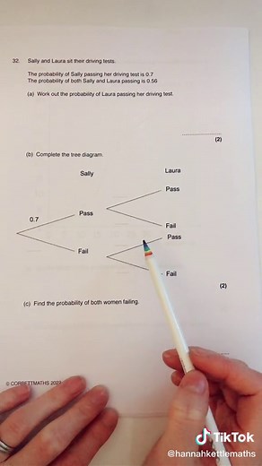 Probability Trees #probability #gcsemaths #gcse #maths #mathsrevision #mathsteacher #fyp