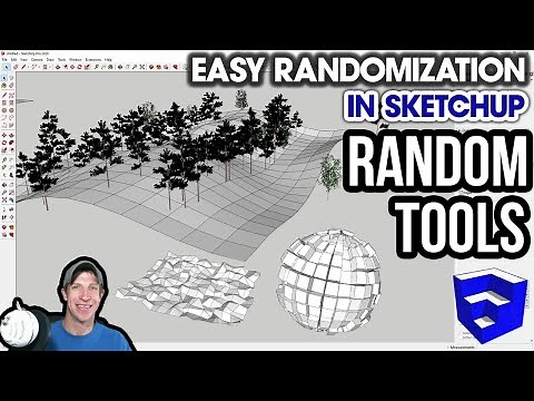 RANDOMIZING OBJECTS in SketchUp with Random Tools - FREE EXTENSION TUTORIAL!