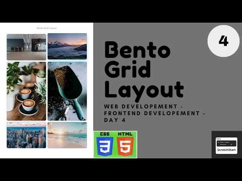 Day 4: Bento Grid Layout | HTML/CSS | FrontEnd Development