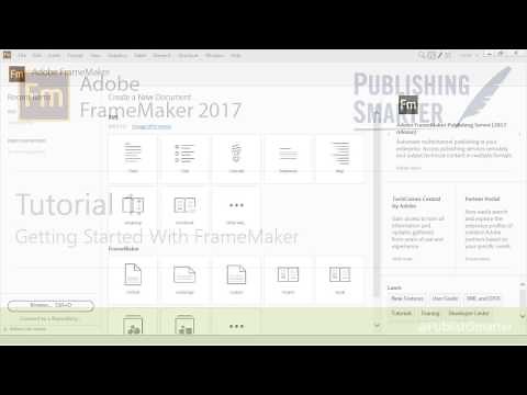Get Started with Adobe FrameMaker 2017 and DITA